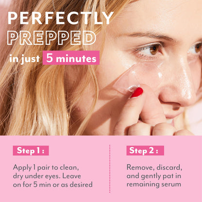 Patchology Serve Chilled Rosé Hydrating Under Eye Patches – Hyaluronic Acid & Antioxidant-Infused Eye Masks to Reduce Dark Circles