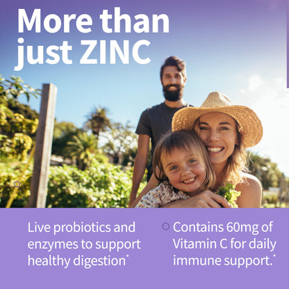 Garden of Life Zinc Supplements 30mg High Potency Raw Zinc and Vitamin C Multimineral Supplement, Vitamin Code Vitamins Trace Minerals & Probiotics