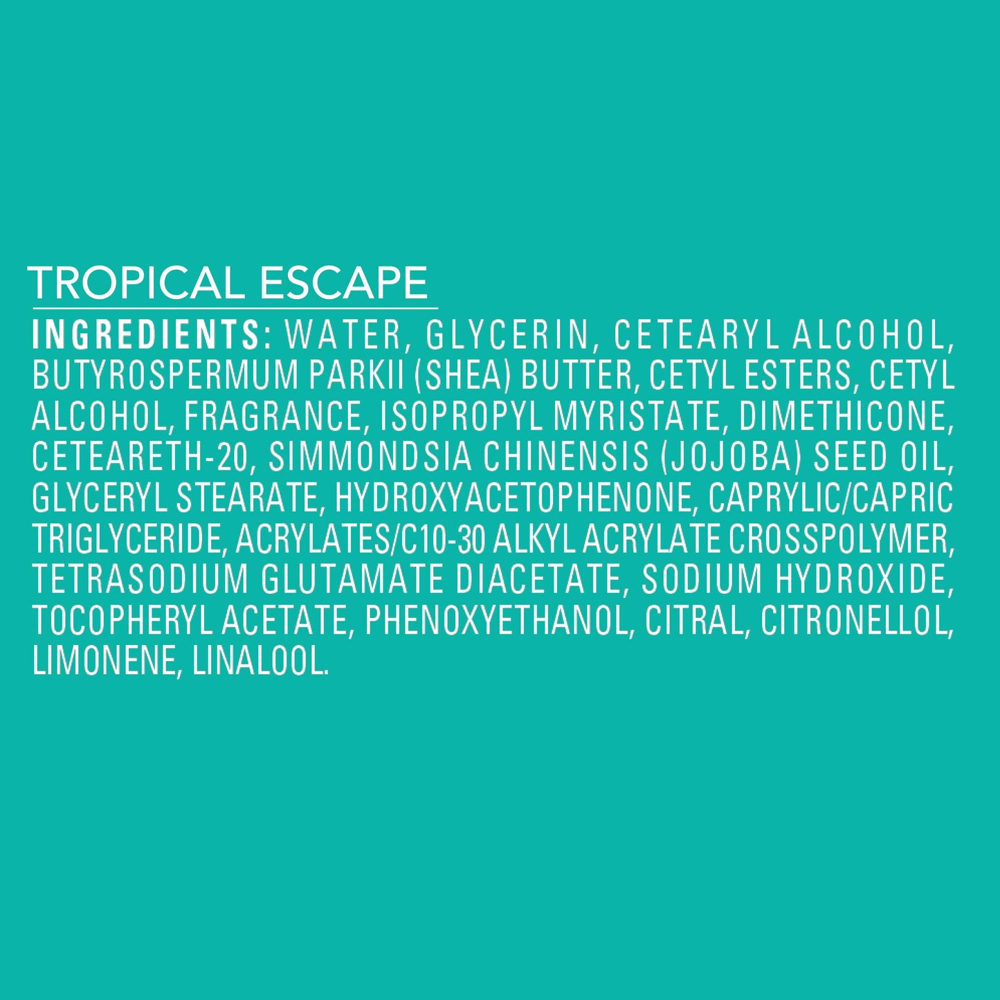 Jergens Shea Fusion Tropical Escape Body Lotion, Moisturizer with Shea Butter & Vitamin E, 14 Fl Oz
