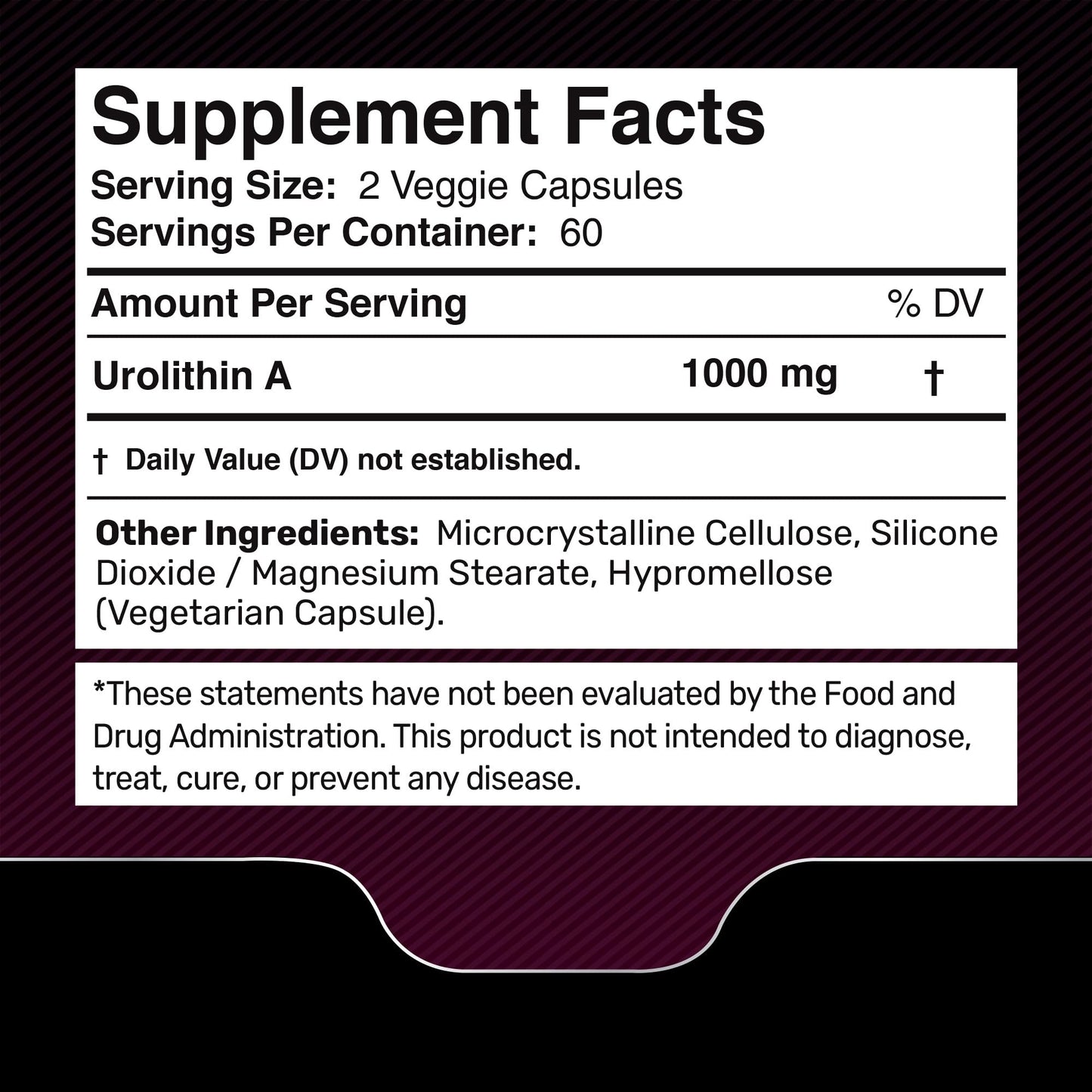 Urolithin A Supplement Capsules 1,000mg (98.9% Pure) – Advanced Urolithin A+ Formula for Cellular Renewal & Mitochondrial Support
