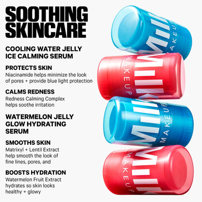 Milk Makeup Skincare Jelly Gift Set – Hydrating + Brightening Face Serums and Blush + Lip Stain in pH-Adaptive Pink – Two Full Size Serum Sticks .21oz + Travel-Friendly Jelly Tint (pHreeze) .17oz