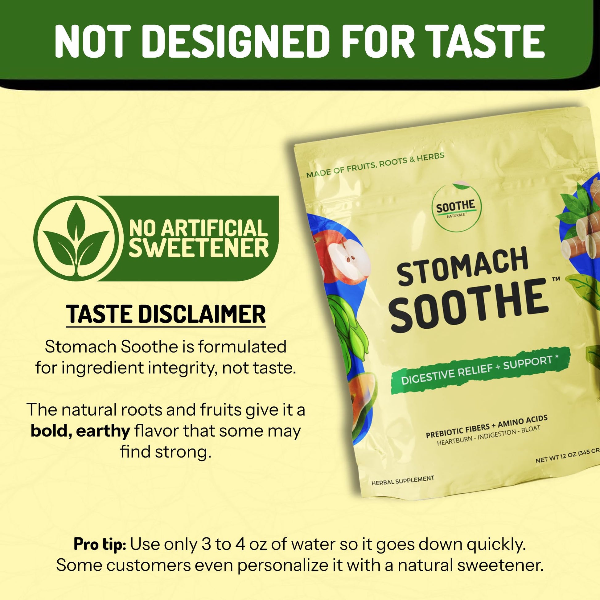 Stomach Soothe Soothe Naturals Acid Reflux Powder - L Glutamine for Gut Health, Acid Reflux Medicine, Leaky Gut Repair, Gut Lining Repair, Alginate for Acid Reflux (30 Servings) Stomach Soothe buy supplements Au
