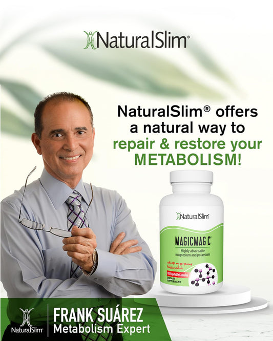 MagicMag C by NaturalSlim, Magnesium Citrate Capsules for Muscle Relaxation, Sleep Quality, Nerve Function & Electrolyte Support, Daily Magnesium Supplement