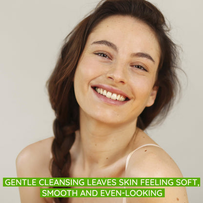 Aveeno Clear Complexion Foaming Oil-Free Facial Cleanser with Soy Extract & 0.5% Salicylic Acid, Acne Treatment Face