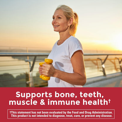 Nature Made Zero Sugar Vitamin D3 Gummies 2000 IU (50 mcg) Per Serving, Bone & Immune Support, Aspartame Free