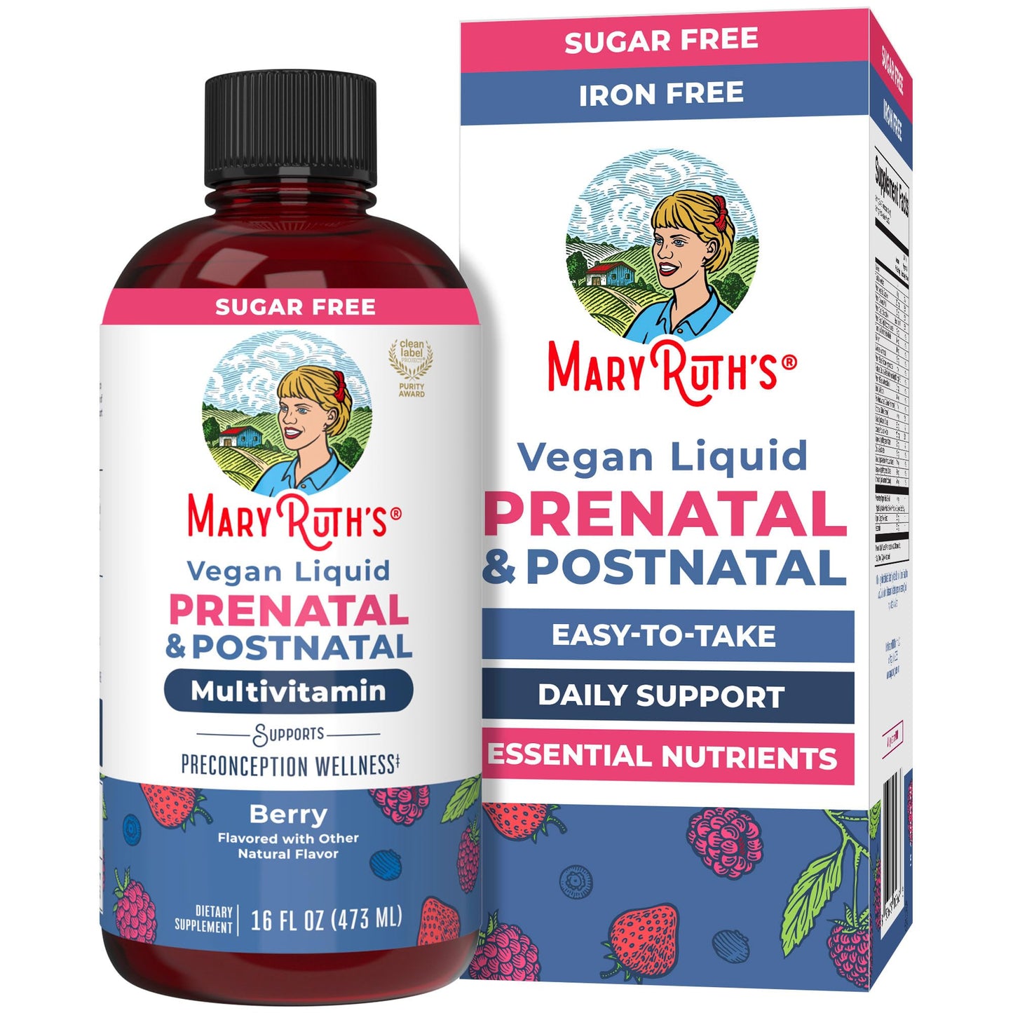 MARYRUTH'S Postnatal & Prenatal Vitamins for Women | Sugar Free | Womens Multivitamin for Pre-Conception, Pregnancy & Nursing | Ginger