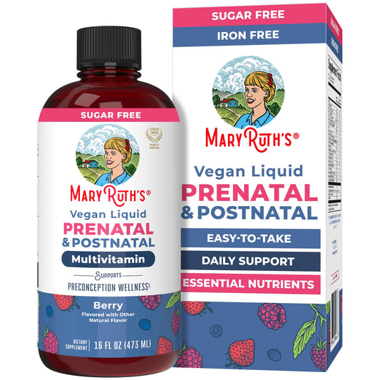 MARYRUTH'S Postnatal & Prenatal Vitamins for Women | Sugar Free | Womens Multivitamin for Pre-Conception, Pregnancy & Nursing | Ginger