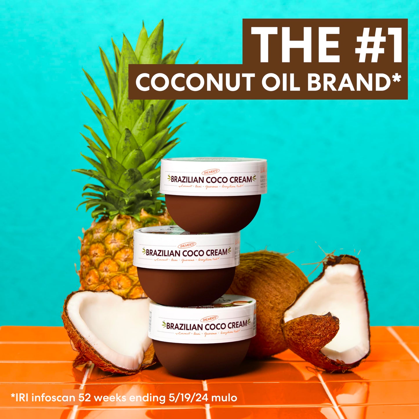 Palmer's Coconut Oil Formula Brazilian Coco Cream with Vitamin E, 8.8 Fl Oz, Whipped Bum