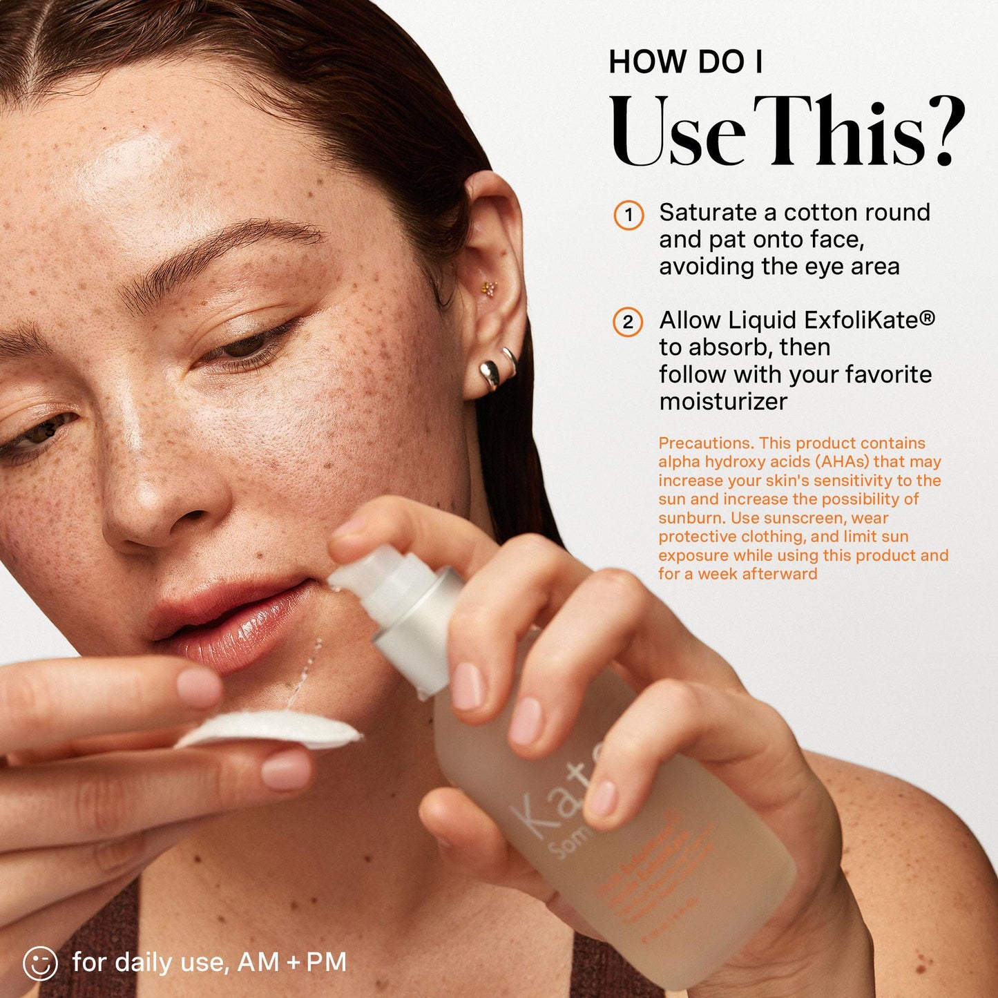 Kate Somerville Liquid ExfoliKate – Triple Acid Resurfacing Treatment, Clinically Formulated AHA Overnight Facial Exfoliator,