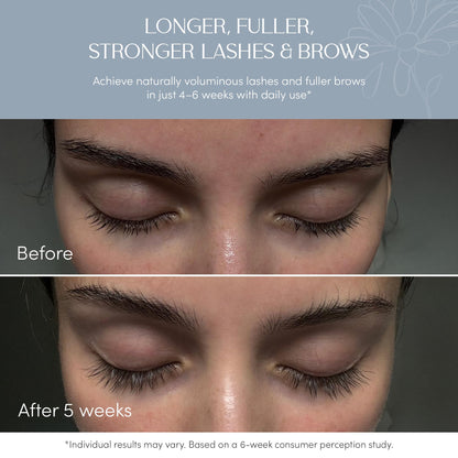 NUNA Eyelash Growth Support Serum 6ml – Eye Lash and Eyebrow Enhancing Serum for Women & Men with Biotin - Korean Multi Peptide & Natural Extracts