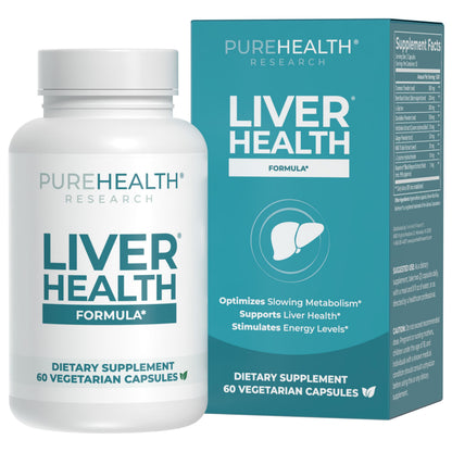 PUREHEALTH RESEARCH Liver Health – Liver Cleanse Detox & Repair Support Supplement- with Milk Thistle, Turmeric Powder, Dandelion, Artichoke, Beet Root, Ginger