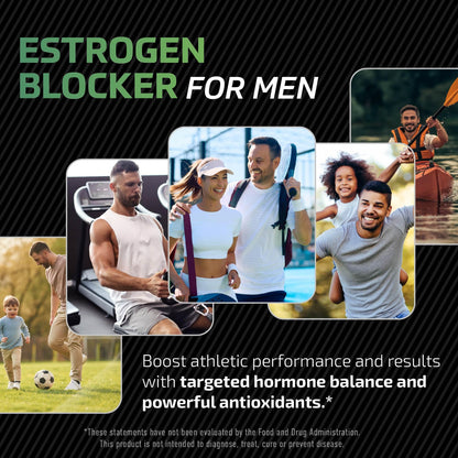 DIM Supplement for Men 300mg | Estrogen Blocker & Aromatase Inhibitor | Extra Strength Men’s Hormone Balance & Fitness Booster with Diindolylmethane Plus CDG