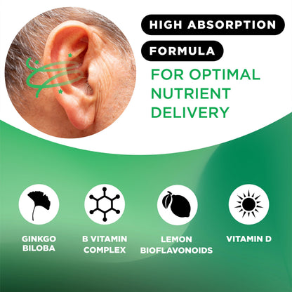 Lipo-Flavonoid for Vertigo & Dizziness Relief, Clinically Tested Formula with Ginkgo Biloba, Vitamin D, & Vitamin B Complex