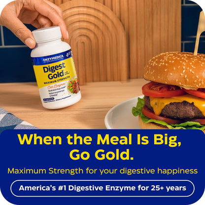 Enzymedica, Digest Gold + ATPro, Maximum Strength Enzymes, 45 Capsules