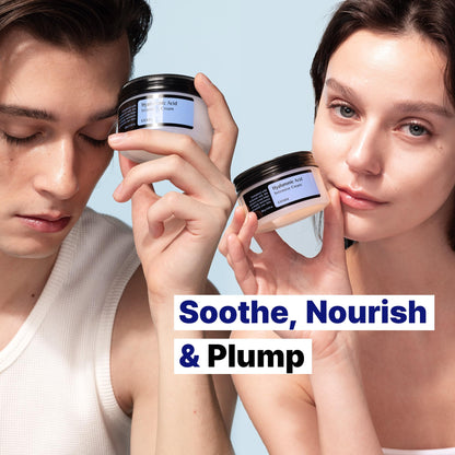 COSRX Hyaluronic Acid Moisturizing Cream, Long-lasting Hydration, Rich Moisturizer for Sensitive Skin 3.52 oz / 100g