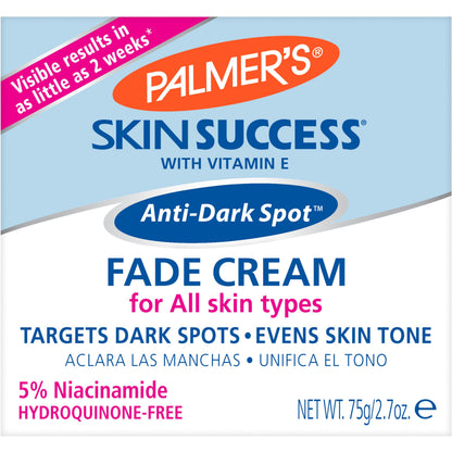 Palmer's Skin Success Anti-Dark Spot Fade Cream with Vitamin E and Niacinamide, for All Skin Types 2.7 Ounce