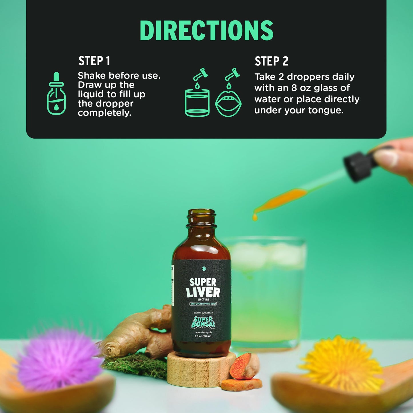 SuperBonsai Super Liver Support with Milk Thistle - All Natural Liver Cleanse Detox & Repair Aid - Doctor-Formulated Liver Supplement