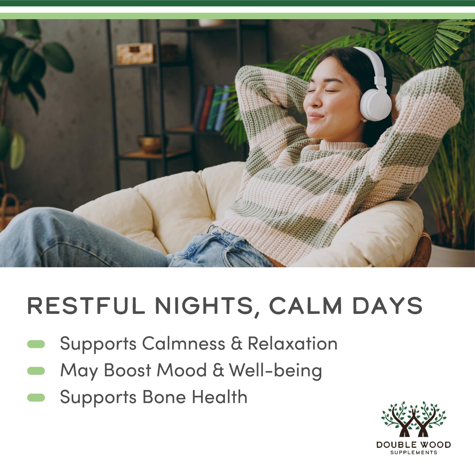 Magnesium Glycinate 400mg | 180 Capsules | Sleep, Muscle, & Heart Support | Vegan, Third Party Tested, Gluten Free, Non-GMO, by Double Wood Supplements Double Wood SupplementsBuy Supplements Australia