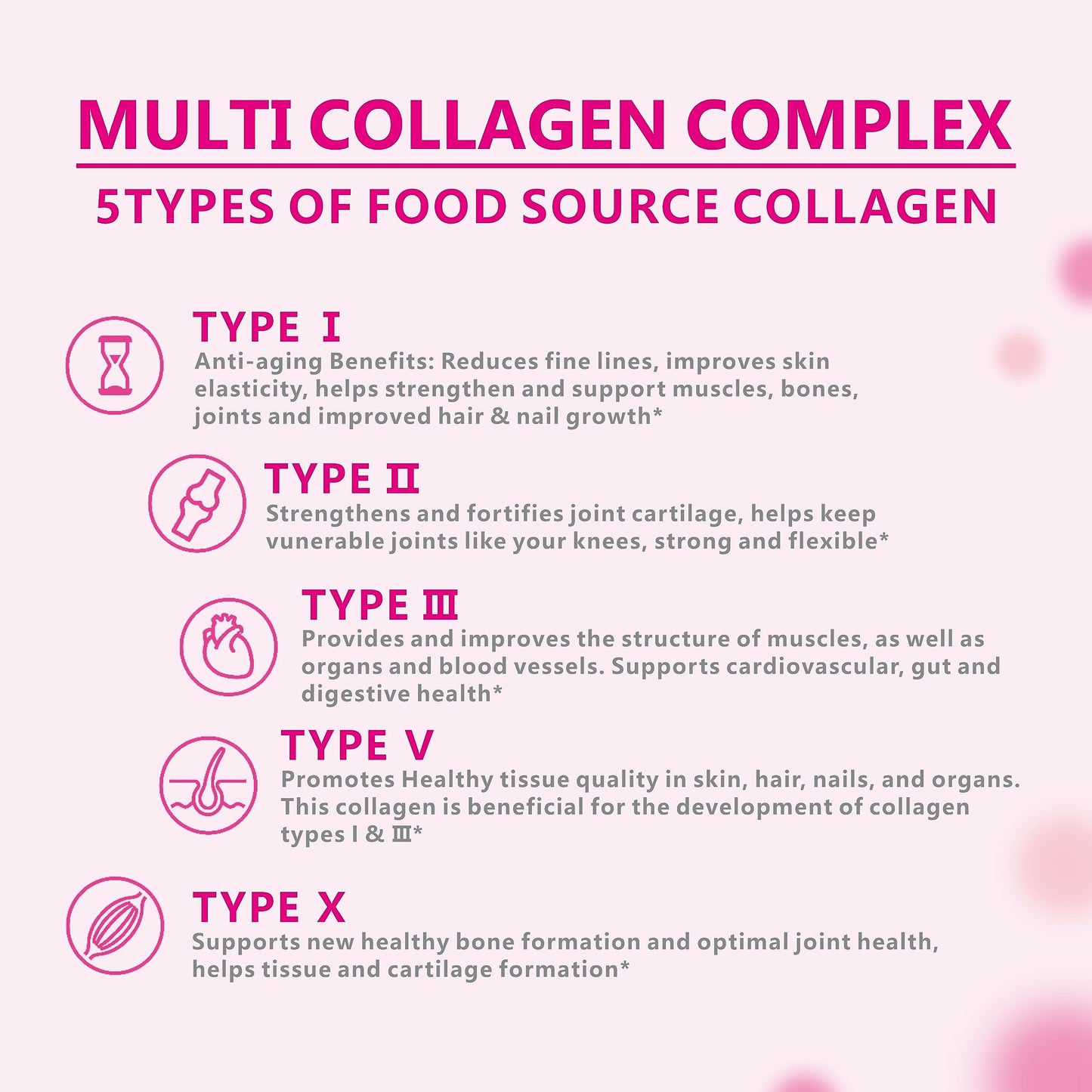 OMOGS Collagen Peptides Powder, with Prebiotics & Cranberry Extract -Hydrolyzed Collagen Peptides Support Hair, Skin, Nail, Bone & Digestive Health
