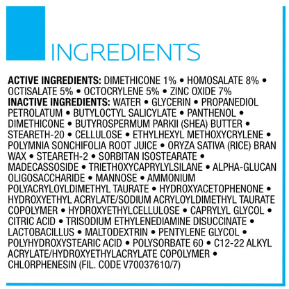 La Roche-Posay Cicaplast Balm B5 UV SPF 50, Vitamin B5 + Shea Butter + Tribioma + Madecassoside + Zinc Oxide Sunscreen
