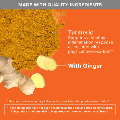 Qunol Turmeric Curcumin with Black Pepper & Ginger, 2400mg Turmeric Extract with 95% Curcuminoids, Extra Strength Supplement