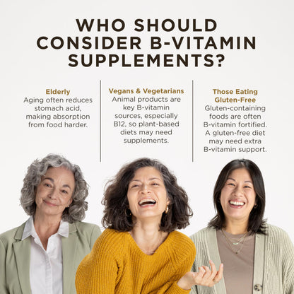 Solgar B-Complex "100", 100 Vegetable Capsules - Nervous System Support - Supports Energy Metabolism - Non-GMO, Vegan, Gluten Free,