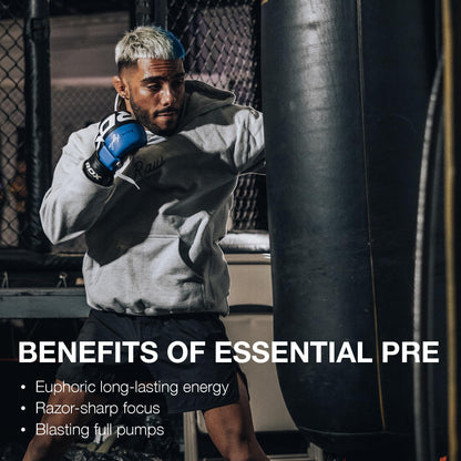 RAW Nutrition - Essential Pre - Chris Bumstead Pre Workout Formula, Sports Nutrition Pre-Workout Powders | Men & Womens Drink, Energy Powder
