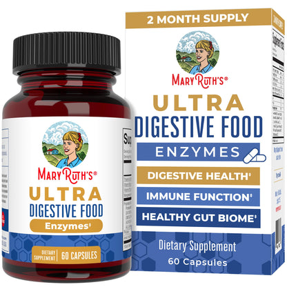 MaryRuth Organics Ultra Digestive Enzymes Capsules | Up to 2 Month Supply | Supplement for Gut Health Support | Digestion & Immune Support