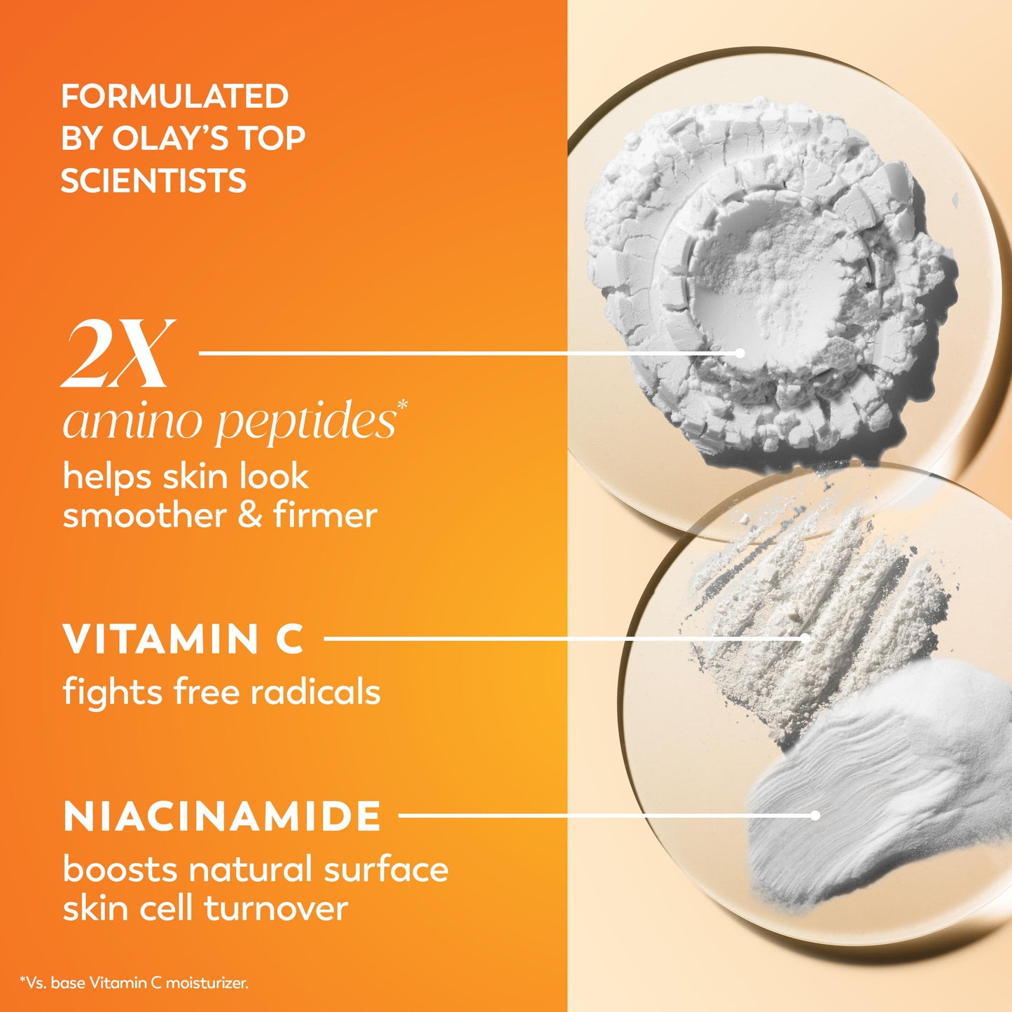 Olay, Vitamin C MAX Face Moisturizer, Brightening Cream for Women, Hydrating, Evens Tone, Dark Spot and Hyperpigmentation Reduction