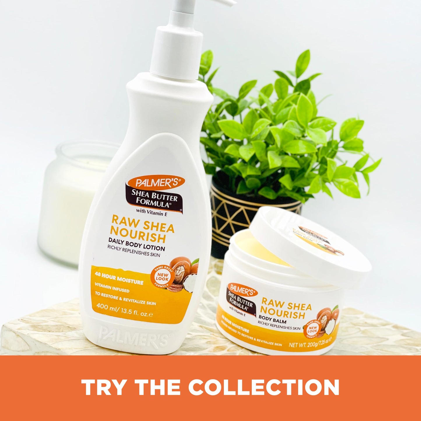 Palmer's Shea Butter Formula Raw African Shea Butter Balm, Nourishing Body Moisturizer