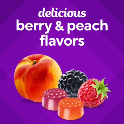 vitafusion Vitamin D3 Gummies, Bone and Immune Support, Peach, Blackberry, Strawberry Flavored