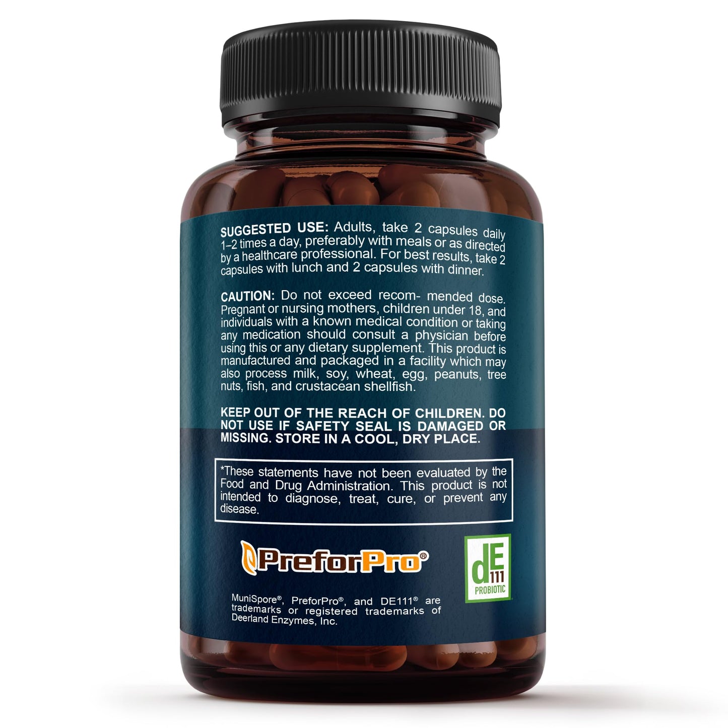 Premium 4-in-1 Probiotic Prebiotic, Postbiotic & Digestive Enzymes for Men & Women – Supports Gut, Digestion & Immunity –Complete Gut Health with Pre, Post