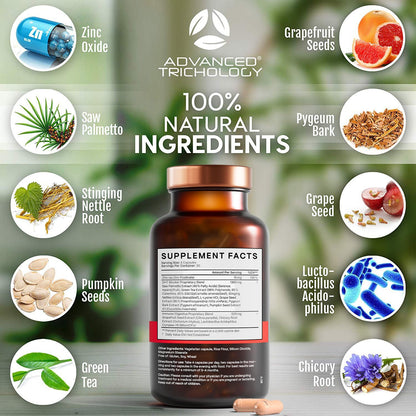DHT Blocker - Hair Growth Supplement for Genetic Thinning for Men and Women | Approved* by American Hair Loss Association | Guaranteed, Backed by 20 Years