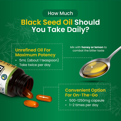 Amazing Herbs Premium Liquid Black Seed Oil - Cold Pressed with Nigella & Sativa, Aids in Digestive Health, Omegas 3 6 & 9, Immune Support, Brain Function