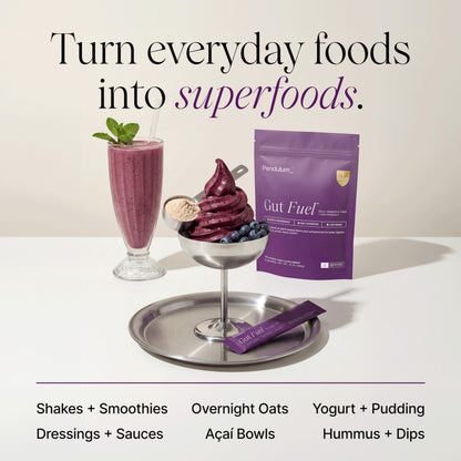 Pendulum Gut Fuel - Fiber + Polyphenol, Prebiotic Blend to Support Digestion, Microbiome Balance, and Help Reduce Hunger