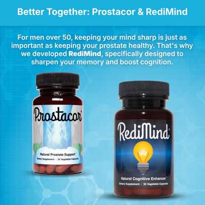Prostacor - Natural Prostate Support Supplement - Non-GMO, Vegan, Gluten-Free
