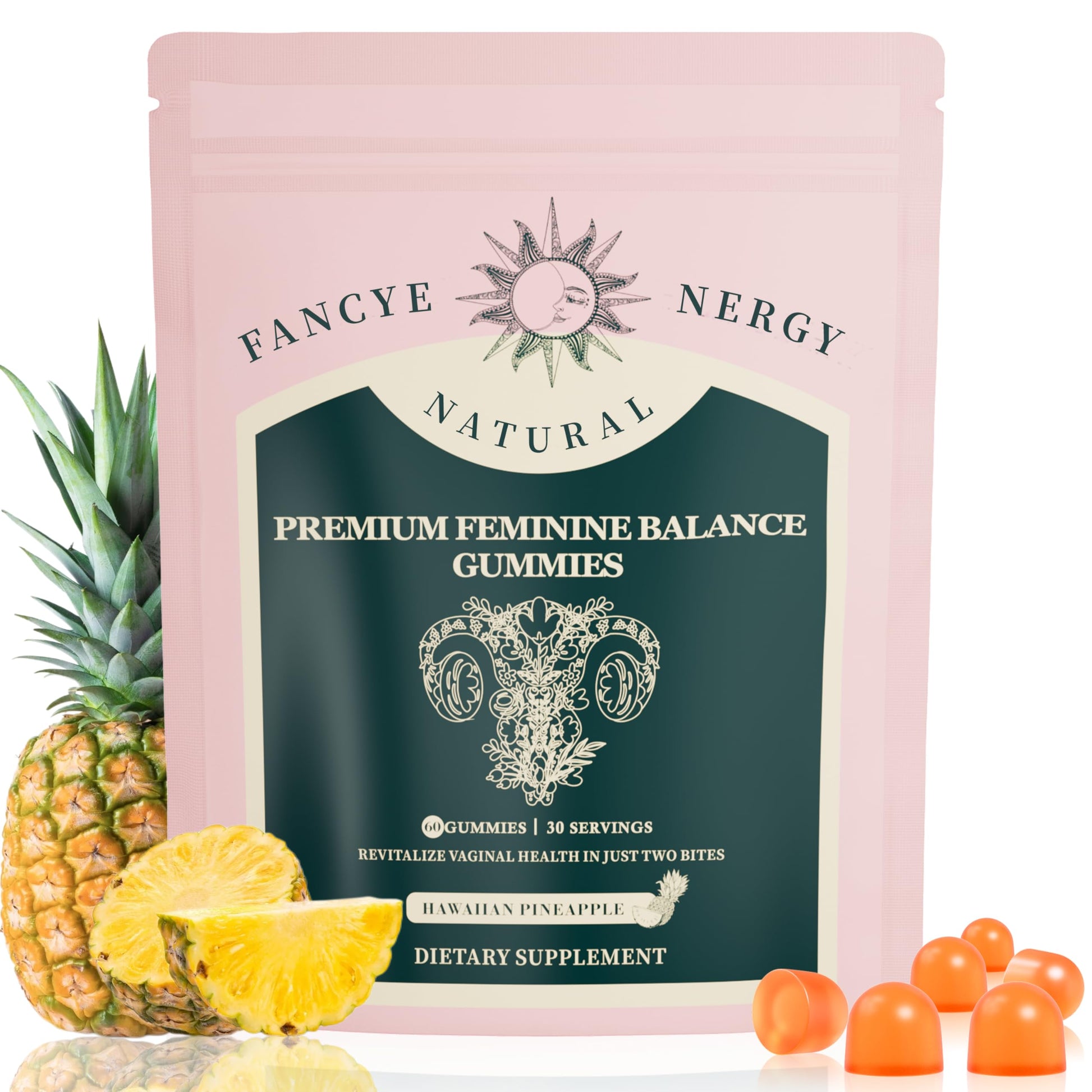 Shytrouy Premium Feminine Balance Gummies for Women - Hawaiian Pineapple Flavor for Women pH Balance & Digestive Health, Immune Support - 58 C ShytrouyBuy Supplements Australia