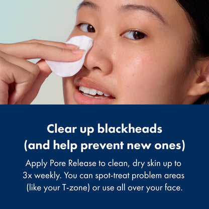 Hero Cosmetics Pore Release Blackhead Clearing Solution, Exfoliating 2% Salicylic Acid Toner Featuring AHA, BHA, and PHA