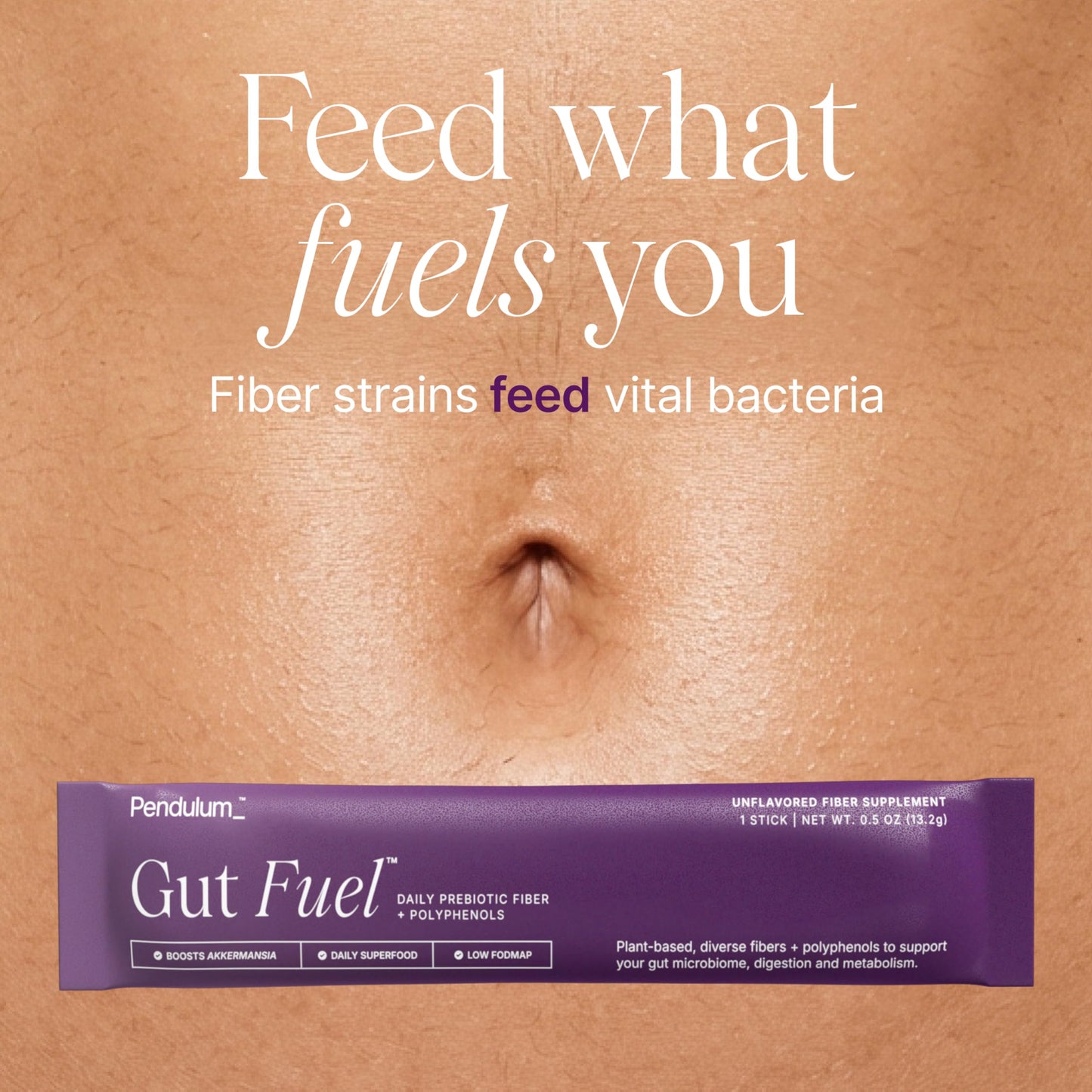 Pendulum Gut Fuel - Fiber + Polyphenol, Prebiotic Blend to Support Digestion, Microbiome Balance, and Help Reduce Hunger for Women and Men