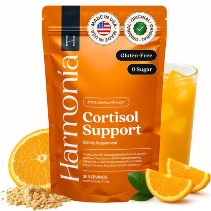 Harmonia Cortisol Cocktail | Cortisol Supplements for Women & Men with Ashwagandha, Magnesium & L-Theanine | Drink Harmonia for Stress Relief, Weight Management & Sleep Support (1 Pack x 30 Servings) HARMONÍABuy Supplements Australia