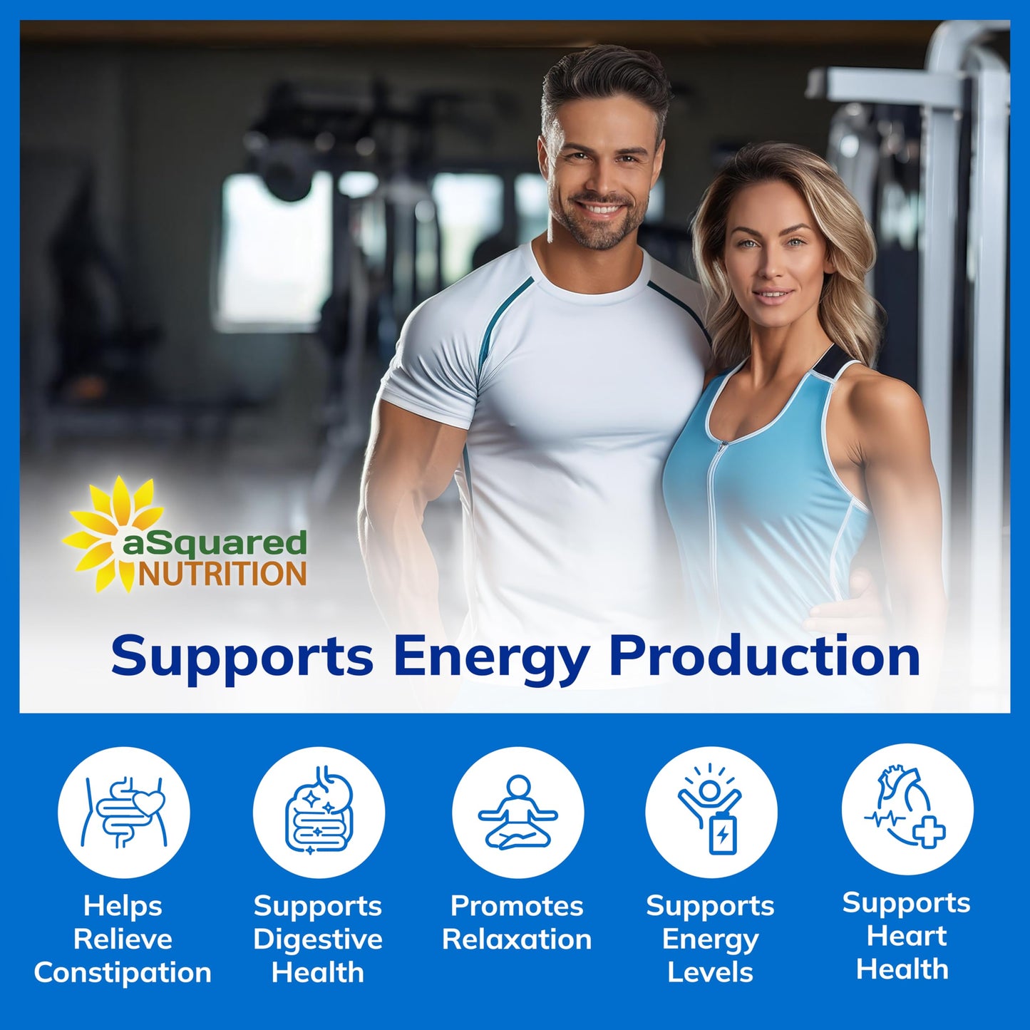 aSquared Nutrition Magnesium Citrate 833mg Supplement - 200 Capsules - Max Strength Vegan Mag Citrate Powder Pills to Support Pure Function of Muscles,