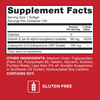 Qunol Ultra CoQ10 100mg, 3x Better Absorption, Patented Water and Fat Soluble Natural Supplement Form of Coenzyme Q10