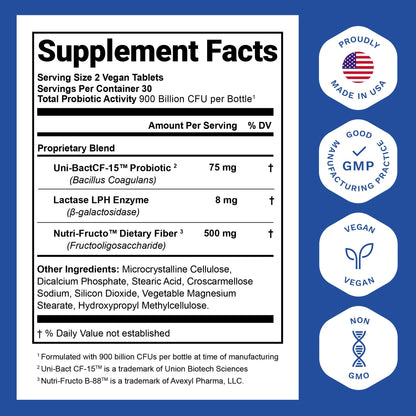 Nutrition Essentials Probiotics for Women and Men - with Lactase Enzyme and Prebiotic Fiber for Digestive Health - 80 Percent + More Potent Supplement