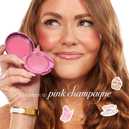 tarte macaron blush & glow duo - Multi-Use Longwear Makeup with Peptides, Cream & Powder Blush Duo with Blend Bar for a Buildable Bright Lifted Look, Vegan & Cruelty-Free, full size, honey blossom