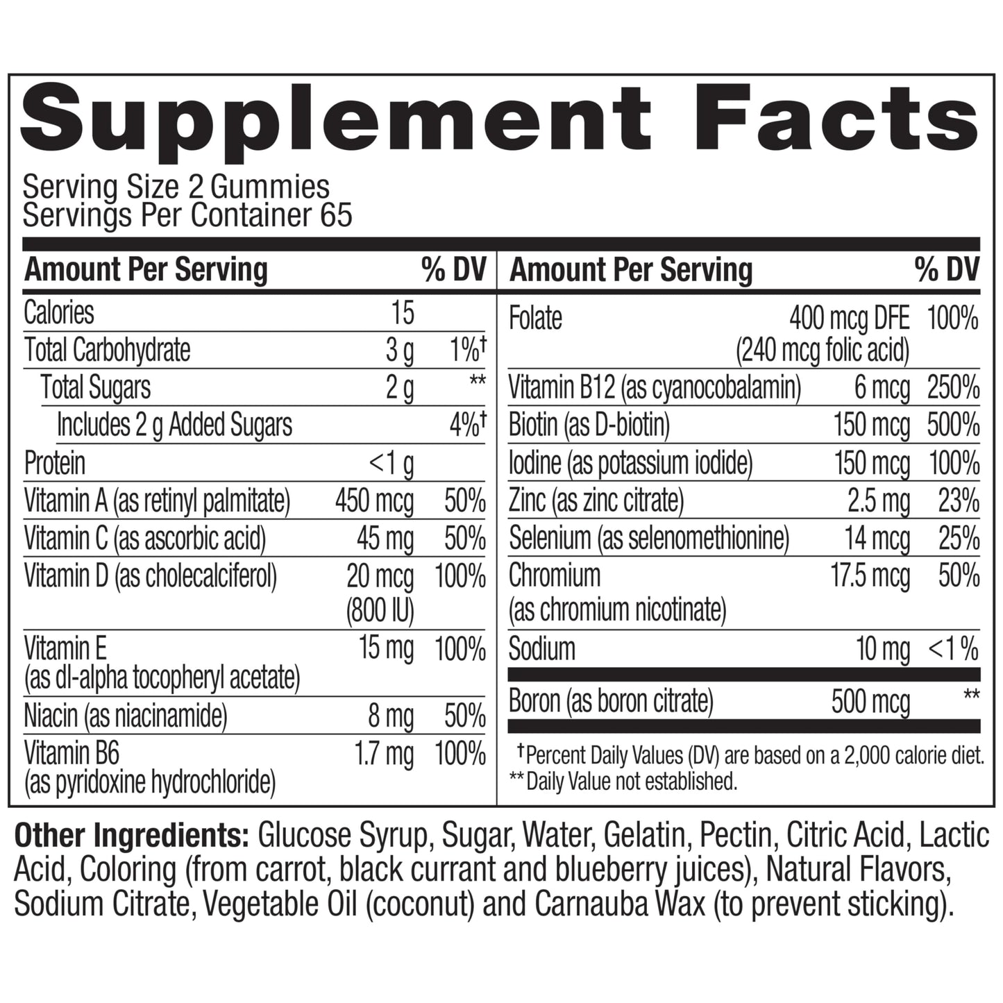 OLLY Women's Daily Multivitamin Gummy, Vitamins A, D, C, E, Biotin, Folic Acid, Adult Chewable Vitamin