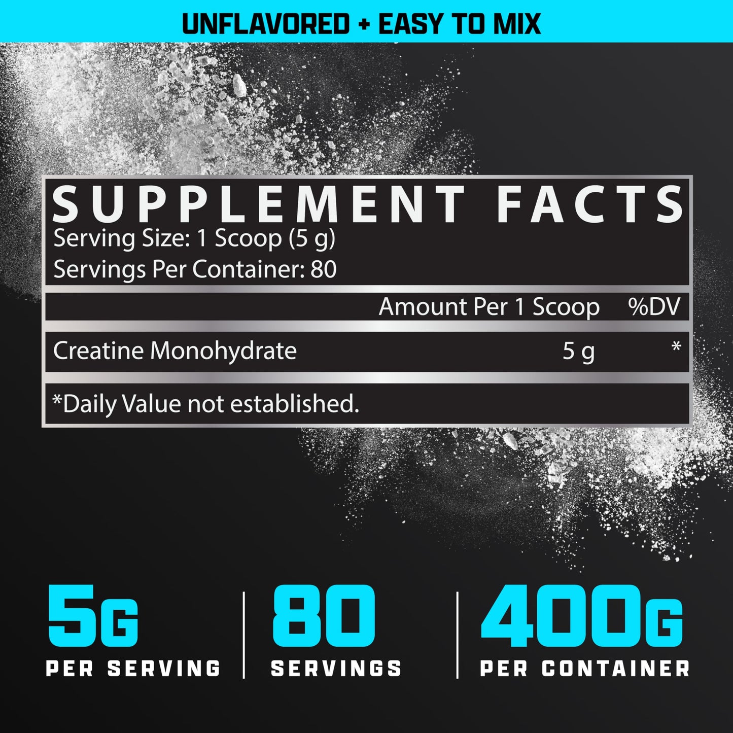 Nutrex Research Ultra Pure Creatine Monohydrate Powder Unflavored | 5G Micronized Creatine Powder for Muscle Gain, Strength, Endurance and Recovery, 80 Servings Nutrex Research buy supplements Au