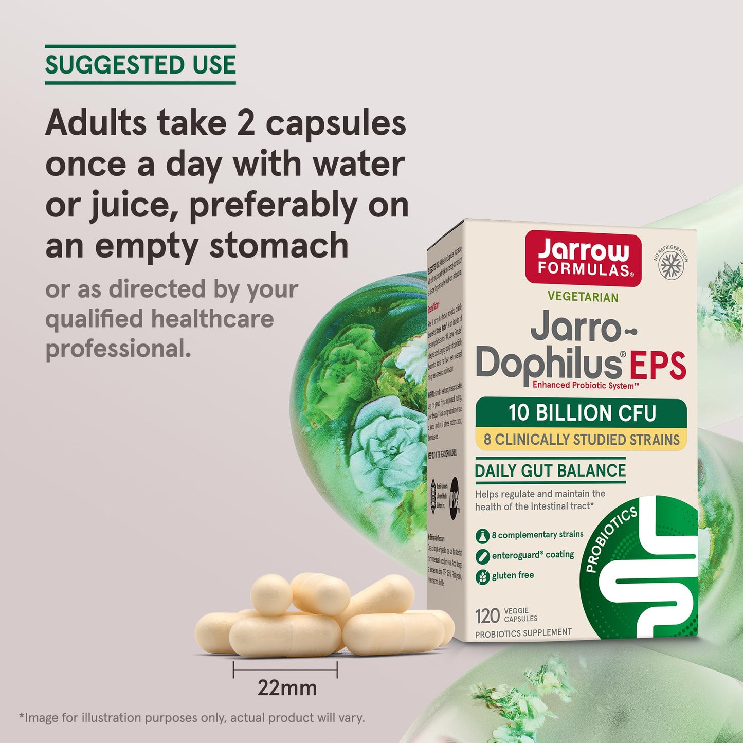 Jarrow Formulas Jarro Dophilus Probiotics 10 Billion CFU - Probiotic Supplement Capsules for Digestive Health & Gut Health for Women and Men