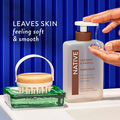 Native Liquid Hand Soap, Coconut & Vanilla Scent, Non-Drying Formula for Soft, Smooth Hands