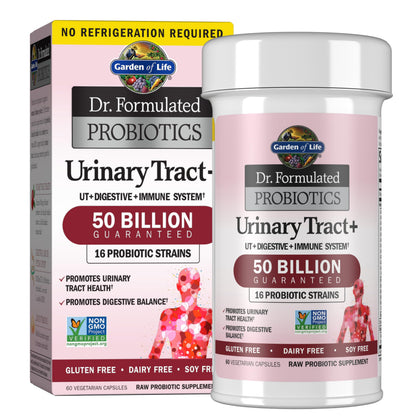Garden of Life Dr. Formulated Probiotics Urinary Tract+ - 50 Billion CFU - Supports Digestive, Immune & Urinary Tract Health