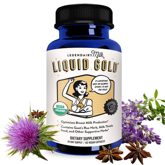Legendairy Milk Liquid Gold Lactation Support | Lactation Supplement with Organic Goats Rue, Milk Thistle, Shatavari, Fennel, Alfalfa & Anise